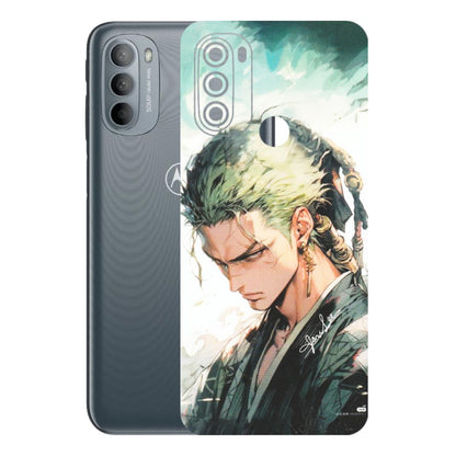 Motorola Phone Skins (All Models) - Pirate Hunter One Piece Anime - Matte Finish (M-157) Motorola Moto G31
