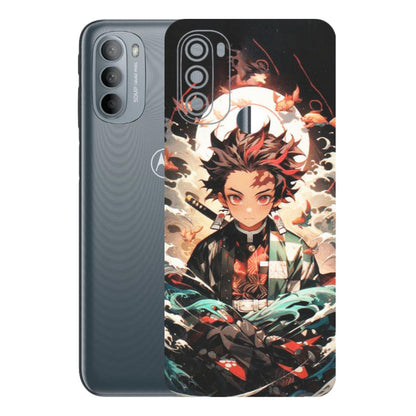 Motorola Phone Skins (All Models) - Tanjiro Demon Slayer Anime - Matte Finish (M-158) Motorola Moto G31