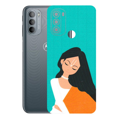 Motorola Phone Skins (All Models) - Radhe Radhe With Hindu Symbol - Matte Finish (M-164) Motorola Moto G31