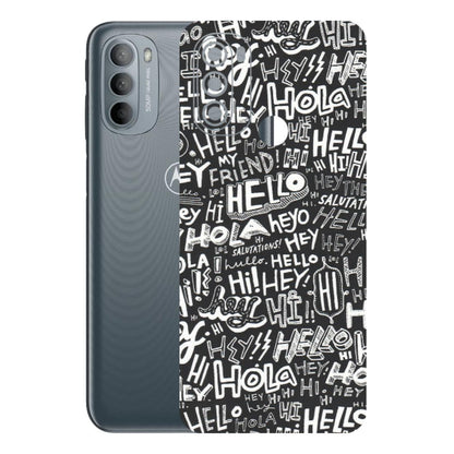 Motorola Phone Skins (All Models) - Hi Hello Doodles - Matte Finish (M-25) Motorola Moto G31