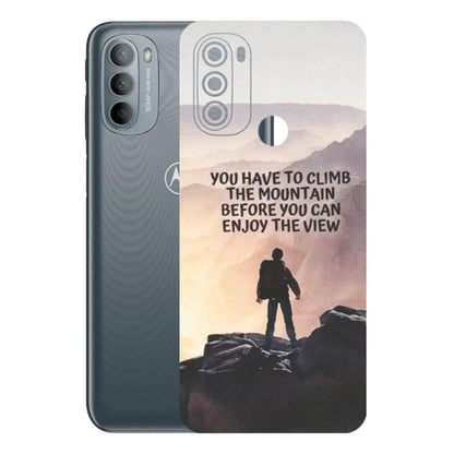 Motorola Phone Skins (All Models) - Motivational Hiking Mountain - Matte Finish (M-28) Motorola Moto G31
