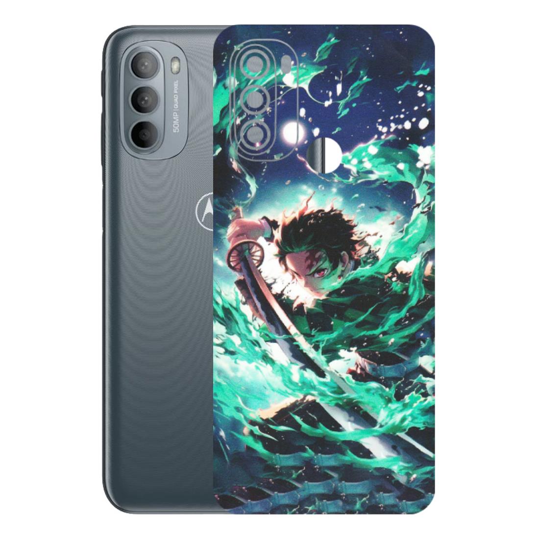 Motorola Phone Skins (All Models) - Sword Fighter Anime - Matte Finish (M-29) Motorola Moto G31