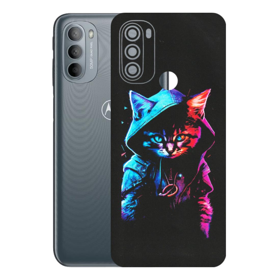 Motorola Phone Skins (All Models) - Cyberpunk Cat - Matte Finish (M-45) Motorola Moto G31