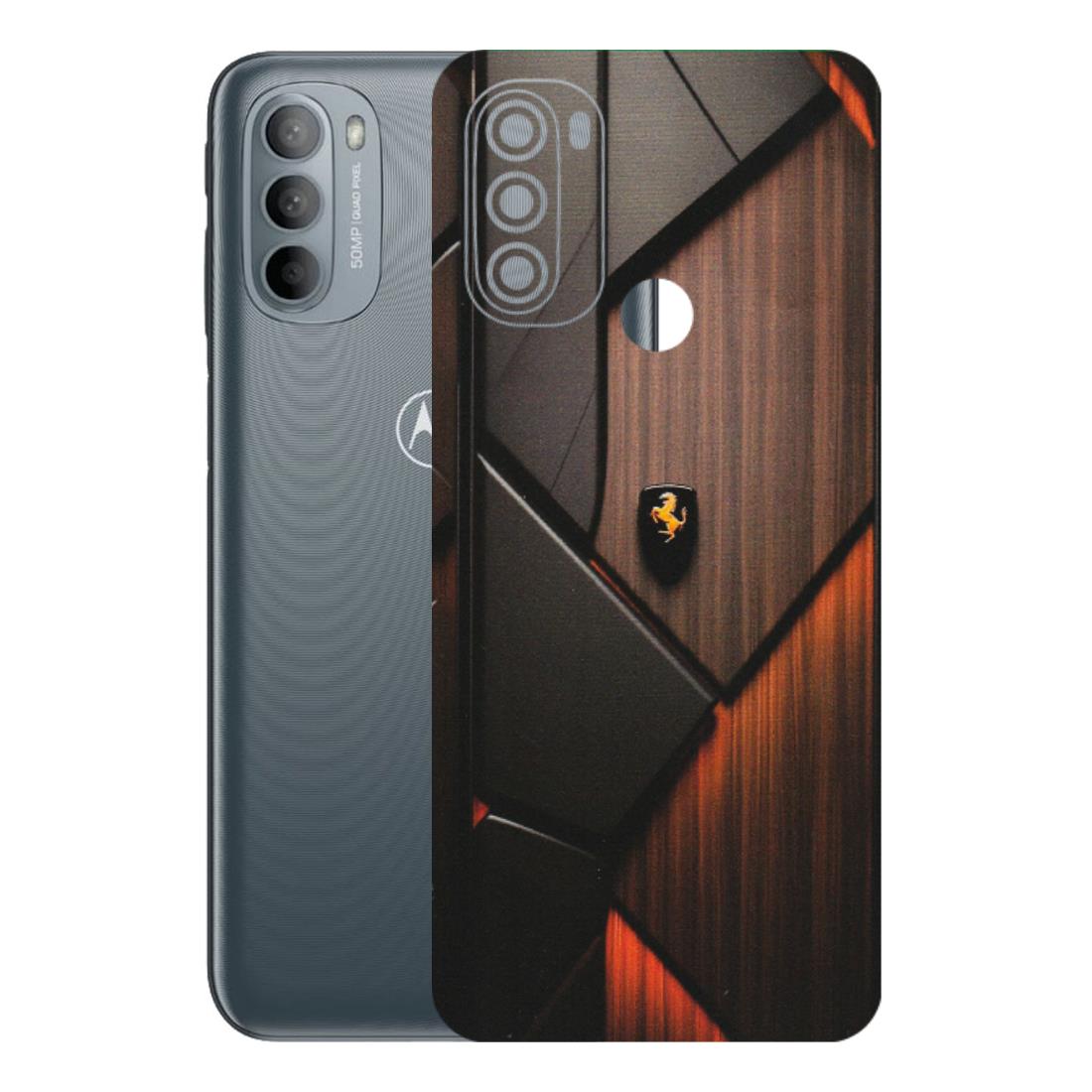 Motorola Phone Skins (All Models) - Lambo Beauty Wood Pattern Sober - Matte Finish (M-51) Motorola Moto G31