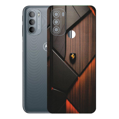 Motorola Phone Skins (All Models) - Lambo Beauty Wood Pattern Sober - Matte Finish (M-51) Motorola Moto G31