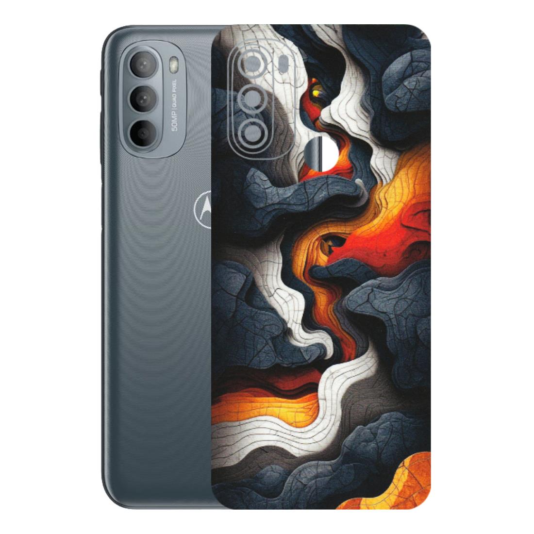 Motorola Phone Skins (All Models) - Abstract Volcanic Layers - Matte Finish (M-52) Motorola Moto G31