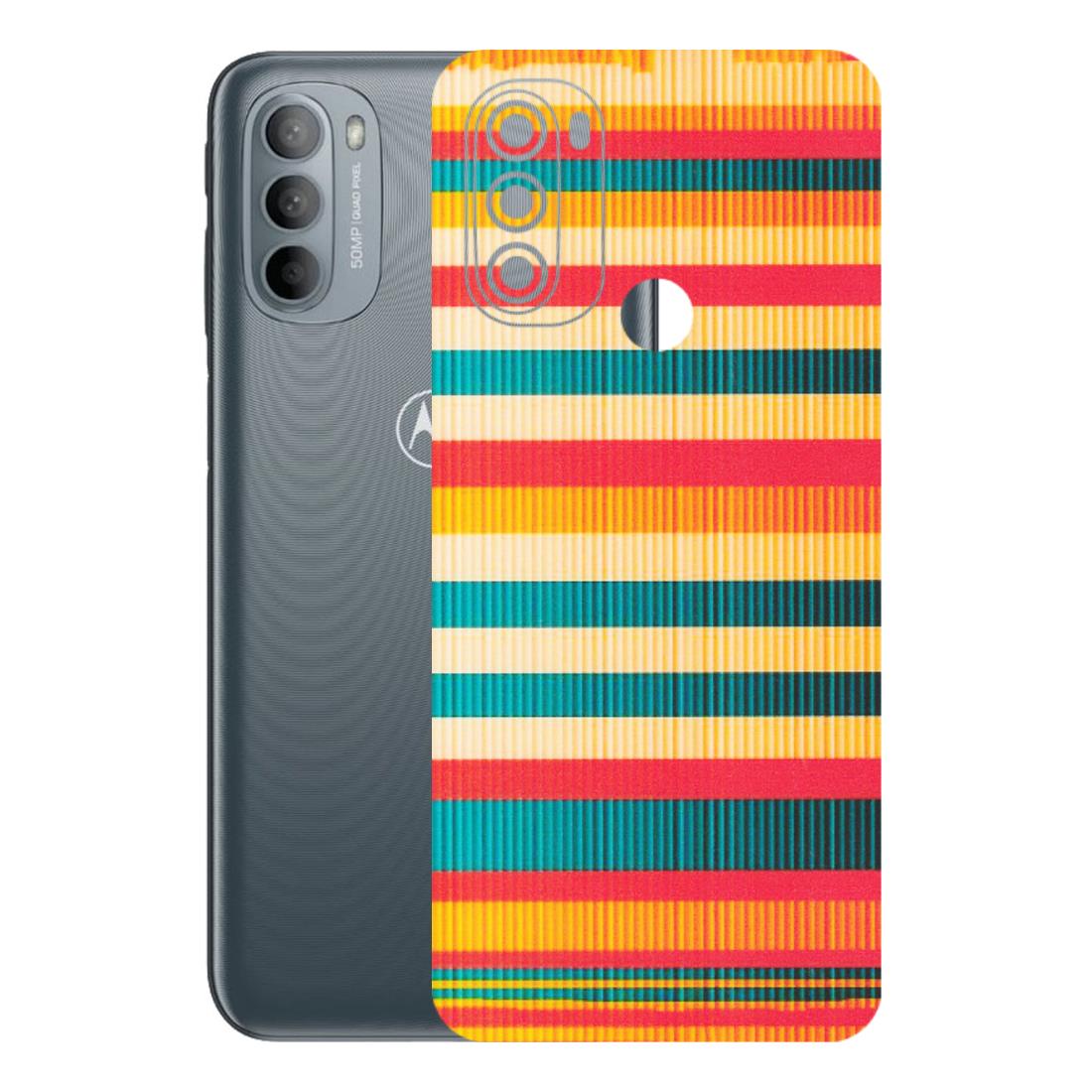 Motorola Phone Skins (All Models) - Colourful Stripes Soothing Effect - Matte Finish (M-86) Motorola Moto G31