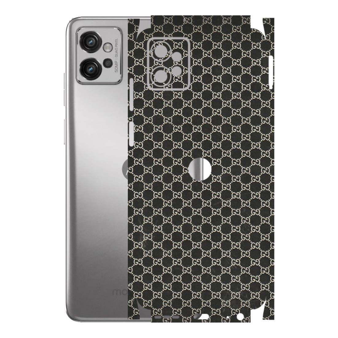 Motorola Phone Skins (All Models) - Black G Print - 3D Embossed Finish (L-109) Motorola Moto G32
