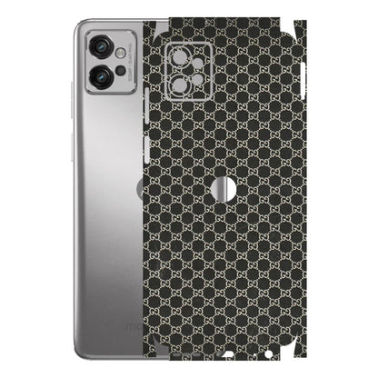 Motorola Phone Skins (All Models) - Black G Print - 3D Embossed Finish (L-109) Motorola Moto G32