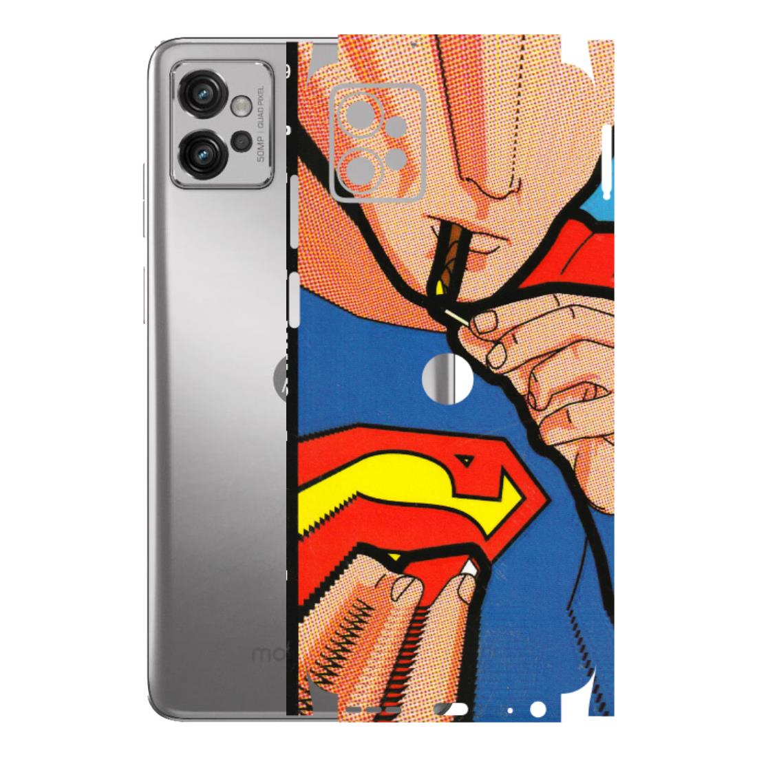 Motorola Phone Skins (All Models) - Superman Sutta - 3D Embossed Finish (L-130) Motorola Moto G32