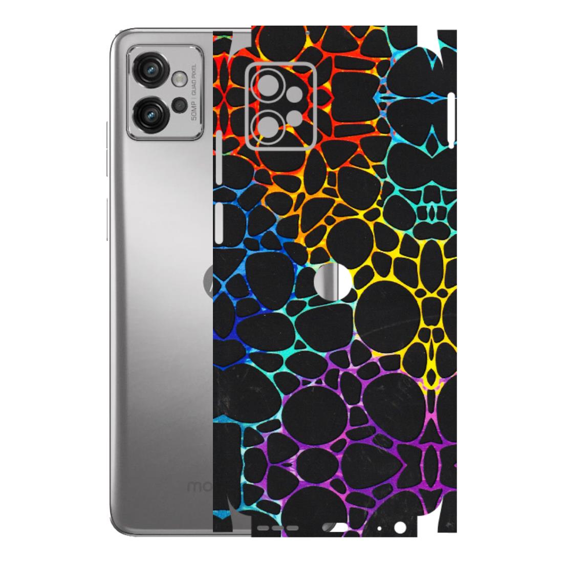 Motorola Phone Skins (All Models) - Abstract Art MultiColour - 3D Embossed Finish (L-133) Motorola Moto G32