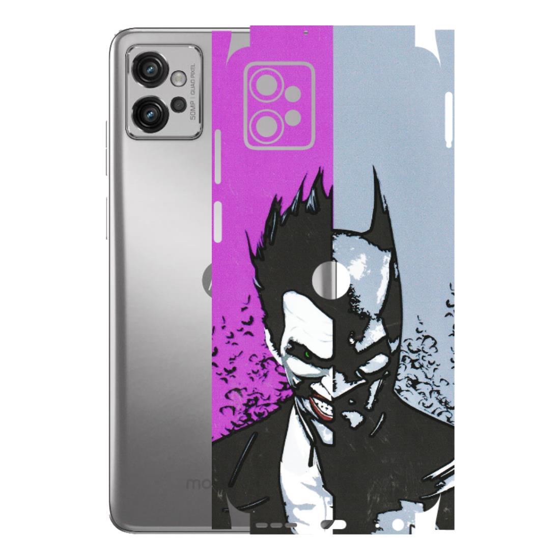 Motorola Phone Skins (All Models) - Batman & Joker - 3D Embossed Finish (L-143) Motorola Moto G32