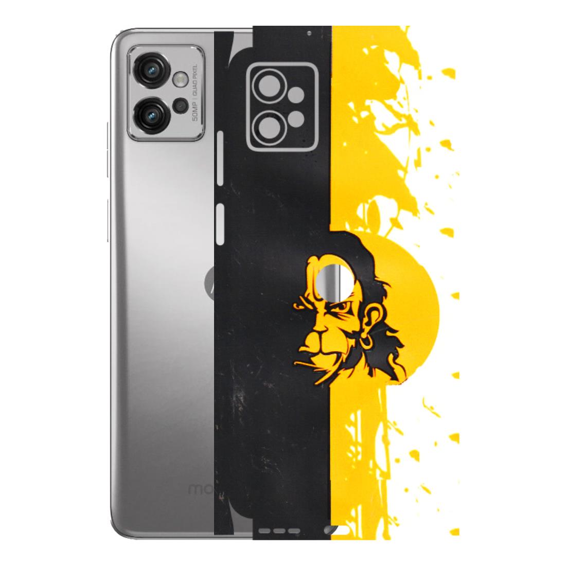 Motorola Phone Skins (All Models) - Bajrangbali - 3D Embossed Finish (L-151) Motorola Moto G32