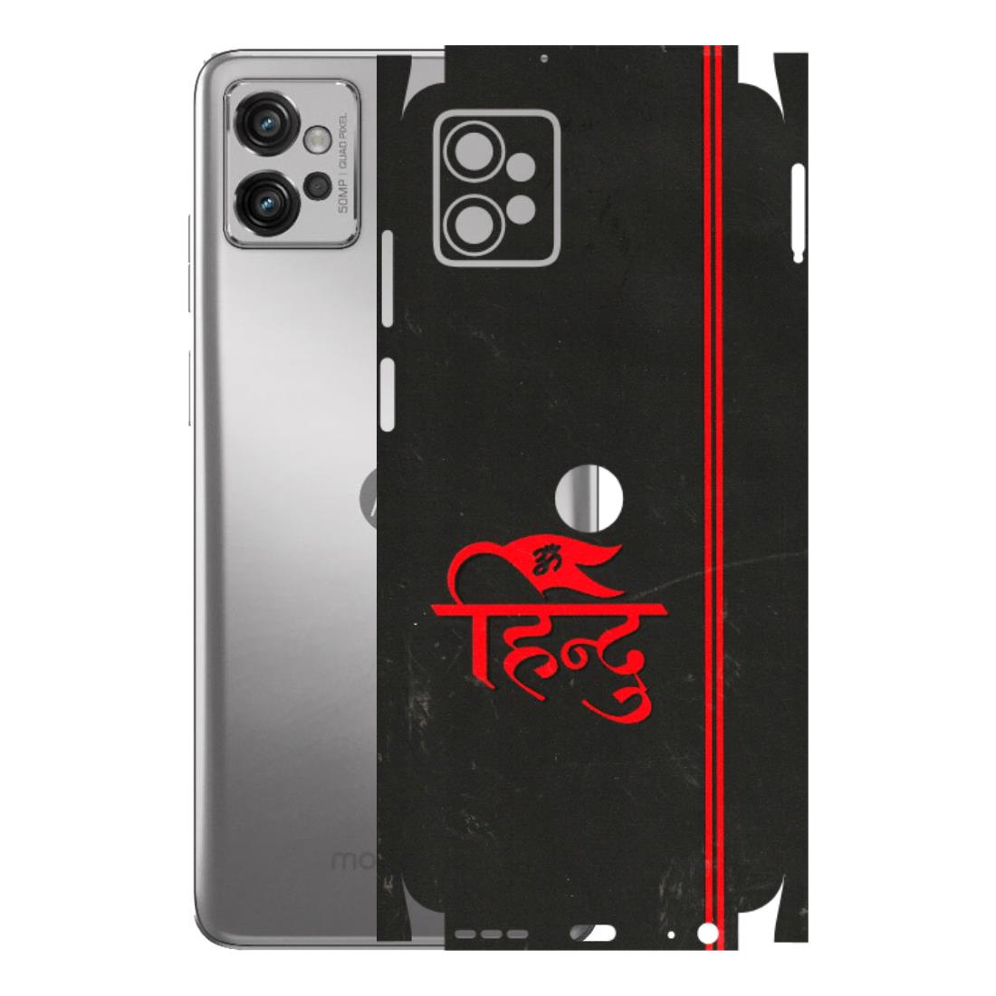 Motorola Phone Skins (All Models) - Hindu Black - 3D Embossed Finish (L-153) Motorola Moto G32