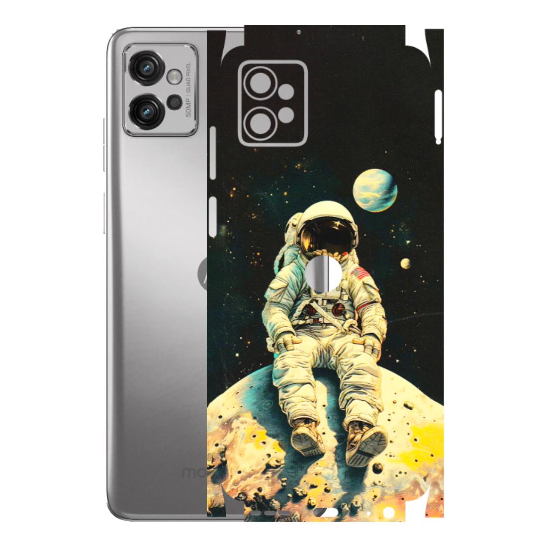 Motorola Phone Skins (All Models) - Astronaut in Space - 3D Embossed Finish (L-16) Motorola Moto G32
