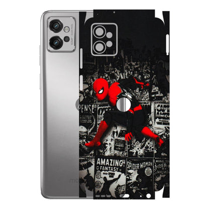Motorola Phone Skins (All Models) - SpiderMan New - 3D Embossed Finish (L-162) Motorola Moto G32