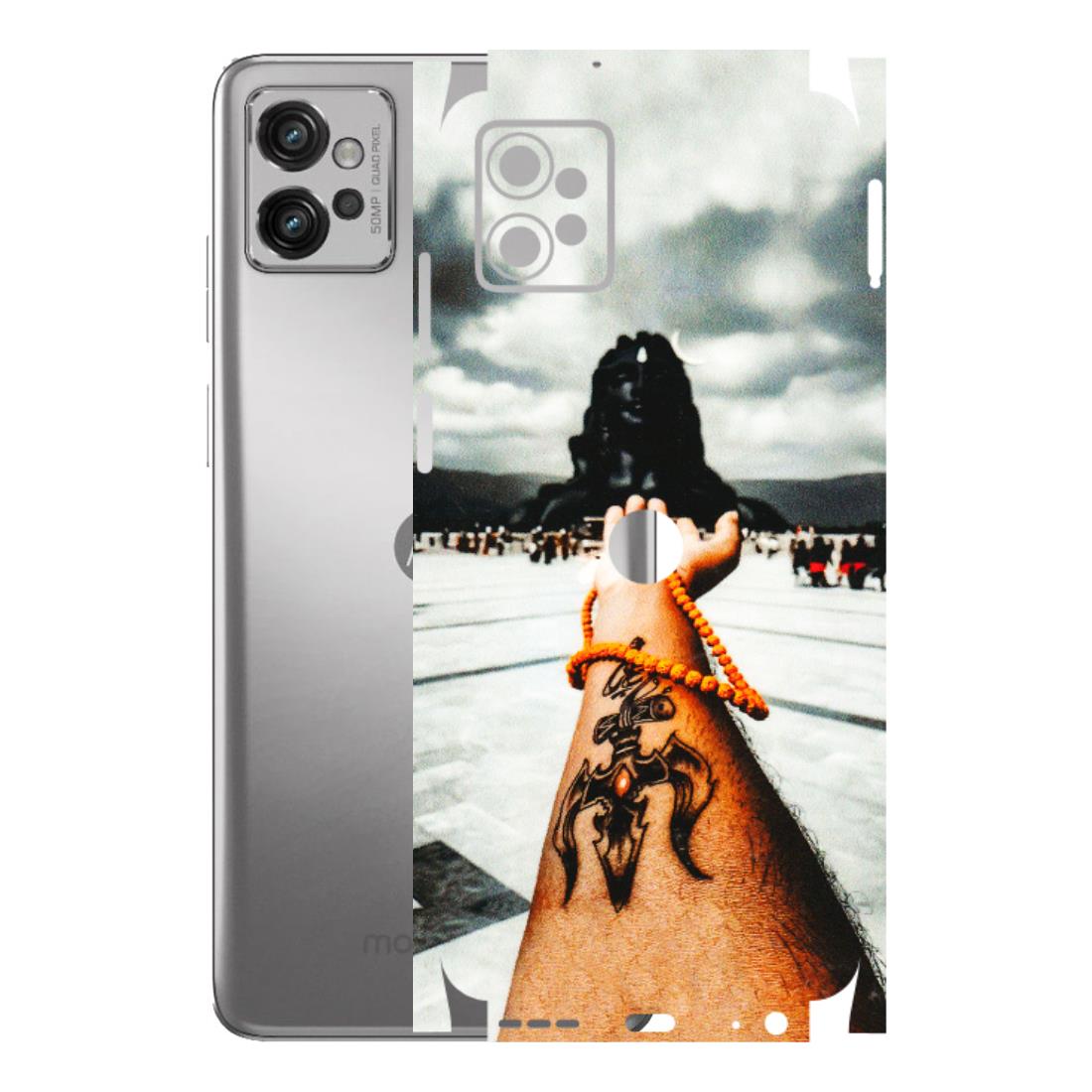 Motorola Phone Skins (All Models) - Jai Adiyogi Mahakaal - 3D Embossed Finish (L-164) Motorola Moto G32