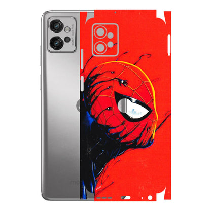 Motorola Phone Skins (All Models) - Spiderman Face Venom - 3D Embossed Finish (L-165) Motorola Moto G32
