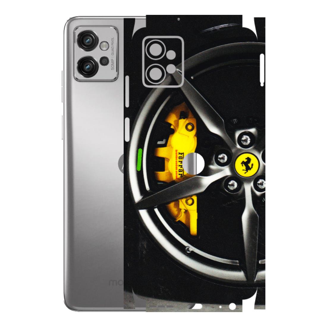 Motorola Phone Skins (All Models) - Ferrari Wheel Alloy - 3D Embossed Finish (L-173) Motorola Moto G32