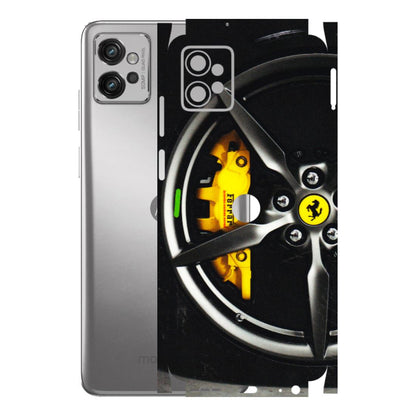 Motorola Phone Skins (All Models) - Ferrari Wheel Alloy - 3D Embossed Finish (L-173) Motorola Moto G32