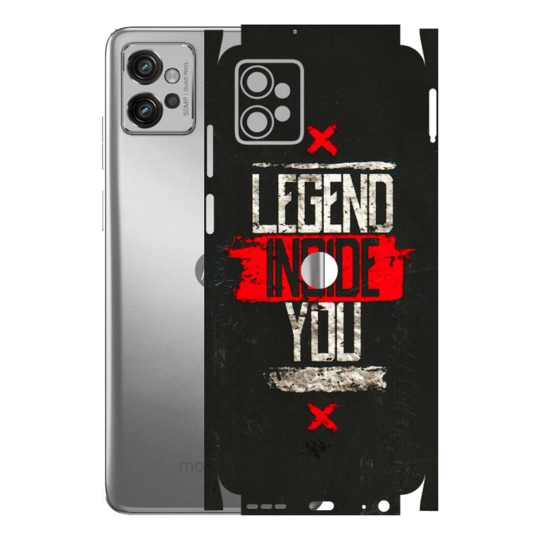 Motorola Phone Skins (All Models) - Legend Inside You - 3D Embossed Finish (L-186) Motorola Moto G32