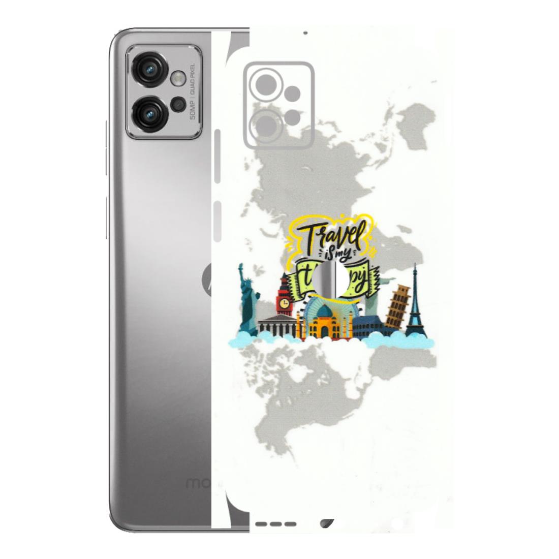 Motorola Phone Skins (All Models) - Travel Therapy - 3D Embossed Finish (L-199) Motorola Moto G32