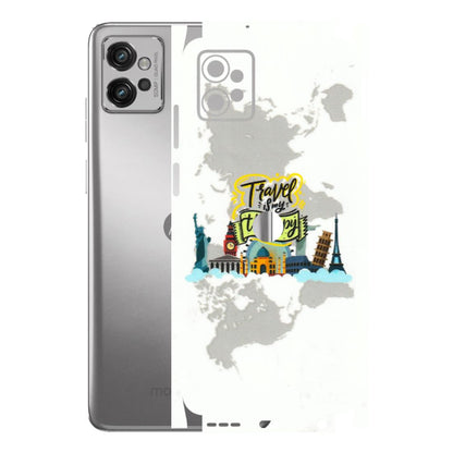 Motorola Phone Skins (All Models) - Travel Therapy - 3D Embossed Finish (L-199) Motorola Moto G32