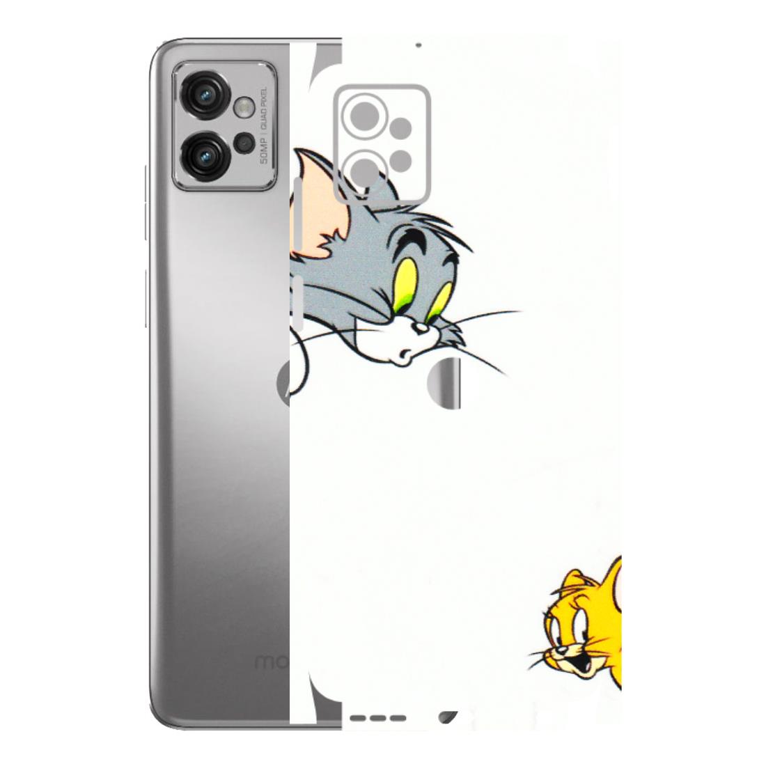Motorola Phone Skins (All Models) - Cute Tom And Jerry - 3D Embossed Finish (L-220) Motorola Moto G32