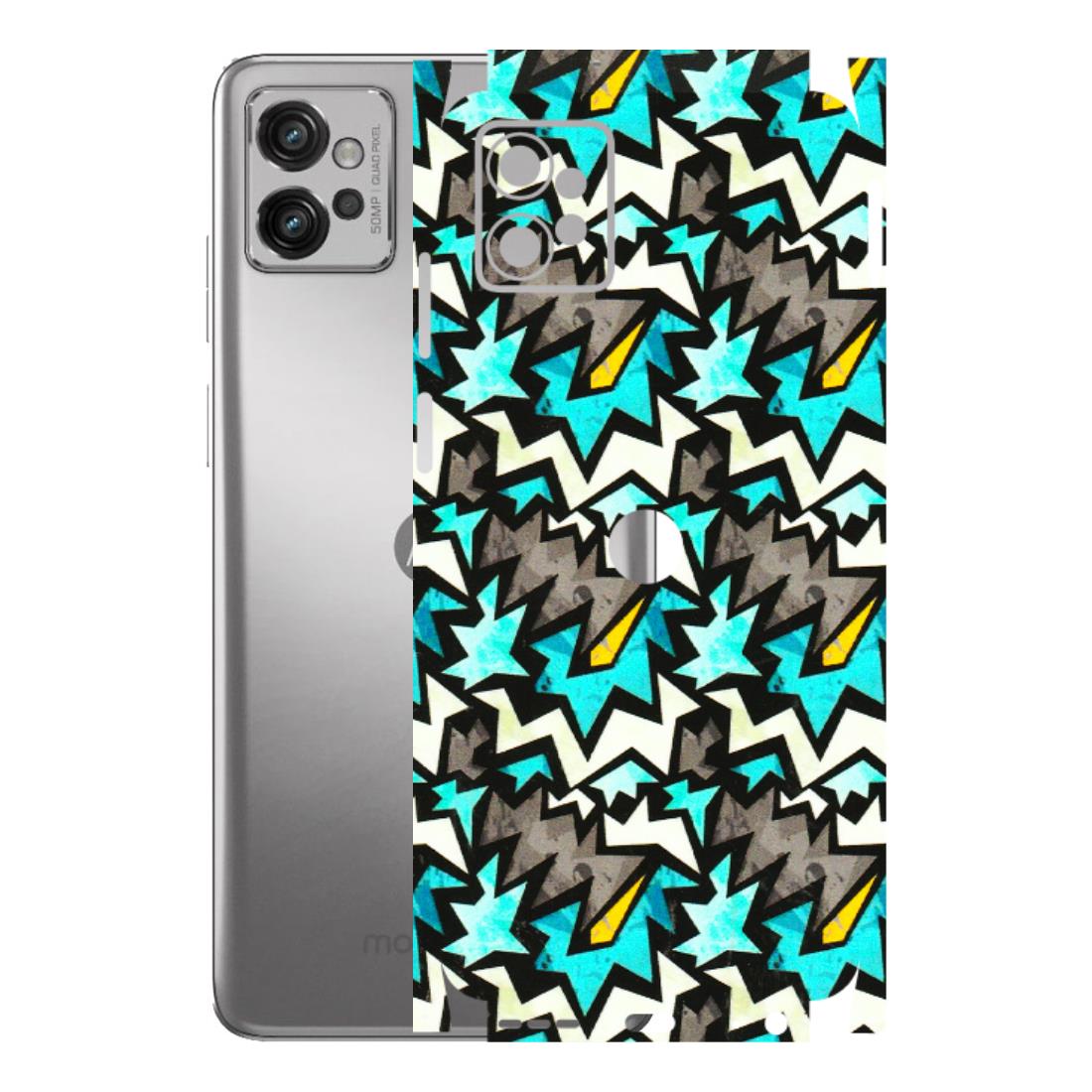 Motorola Phone Skins (All Models) - Funky Zig Zag - 3D Embossed Finish (L-223) Motorola Moto G32