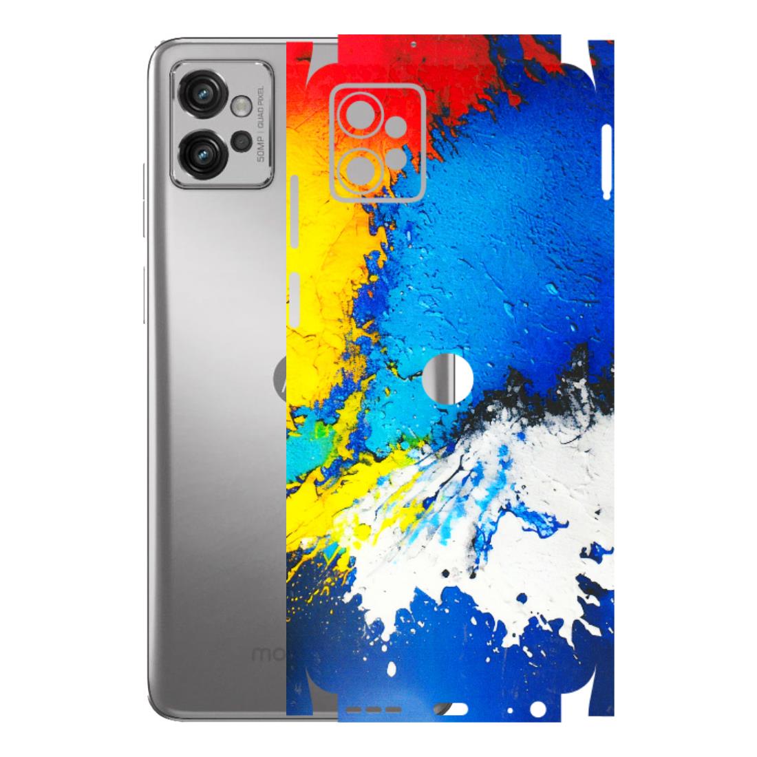 Motorola Phone Skins (All Models) - Acrylic Paint Spill - 3D Embossed Finish (L-229) Motorola Moto G32
