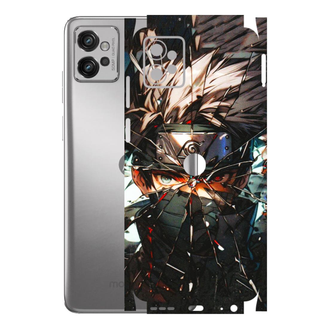 Motorola Phone Skins (All Models) - Kakashi Shattered Glass Effect - 3D Embossed Finish (L-237) Motorola Moto G32