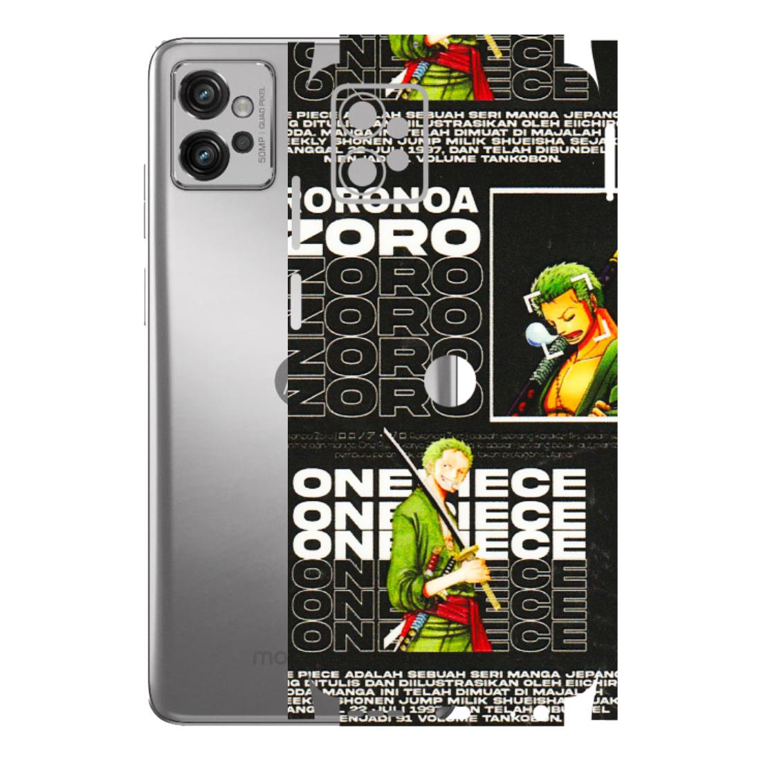 Motorola Phone Skins (All Models) - One Piece Zoro - 3D Embossed Finish (L-250) Motorola Moto G32