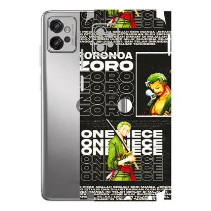 Motorola Phone Skins (All Models) - One Piece Zoro - 3D Embossed Finish (L-250) Motorola Moto G32