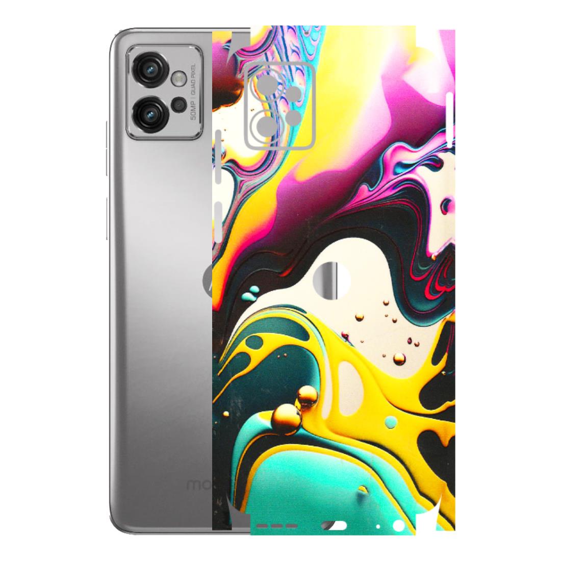 Motorola Phone Skins (All Models) - Multicolor Abstract pattern - 3D Embossed Finish (L-254) Motorola Moto G32