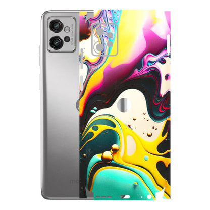 Motorola Phone Skins (All Models) - Multicolor Abstract pattern - 3D Embossed Finish (L-254) Motorola Moto G32