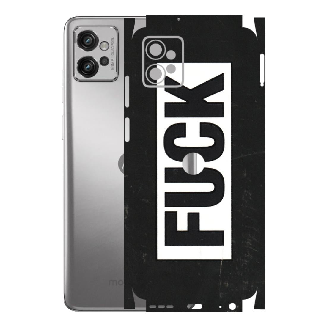 Motorola Phone Skins (All Models) - The F Word - 3D Embossed Finish (L-255) Motorola Moto G32