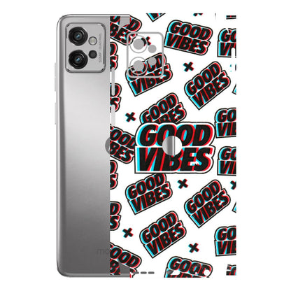 Motorola Phone Skins (All Models) - Good Vibes - 3D Embossed Finish (L-282) Motorola Moto G32
