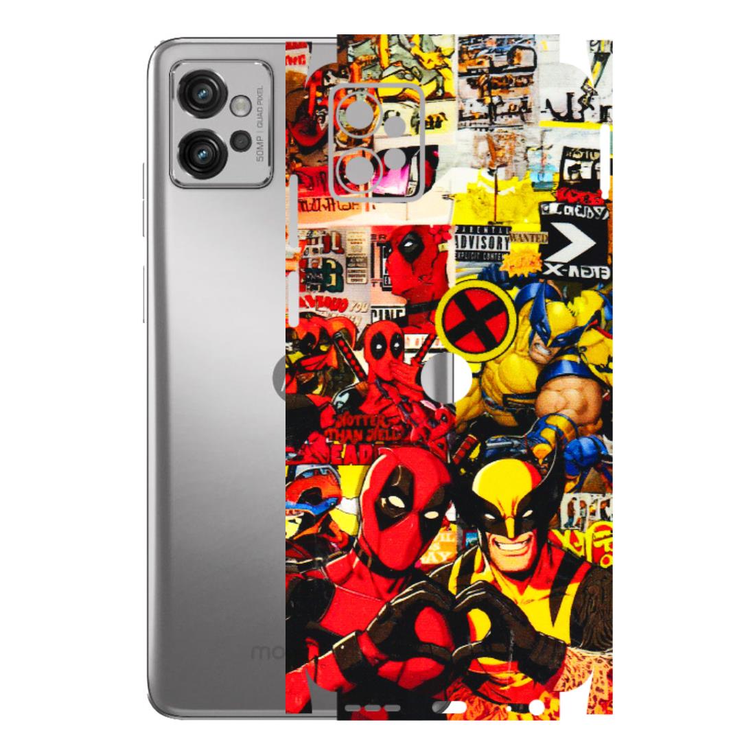 Motorola Phone Skins (All Models) - Spidy Wolverine - 3D Embossed Finish (L-310) Motorola Moto G32