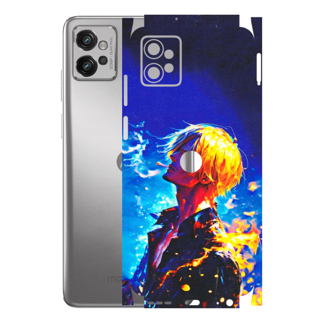 Motorola Phone Skins (All Models) - Sanji Vinsmoke One Piece - 3D Embossed Finish (L-319) Motorola Moto G32