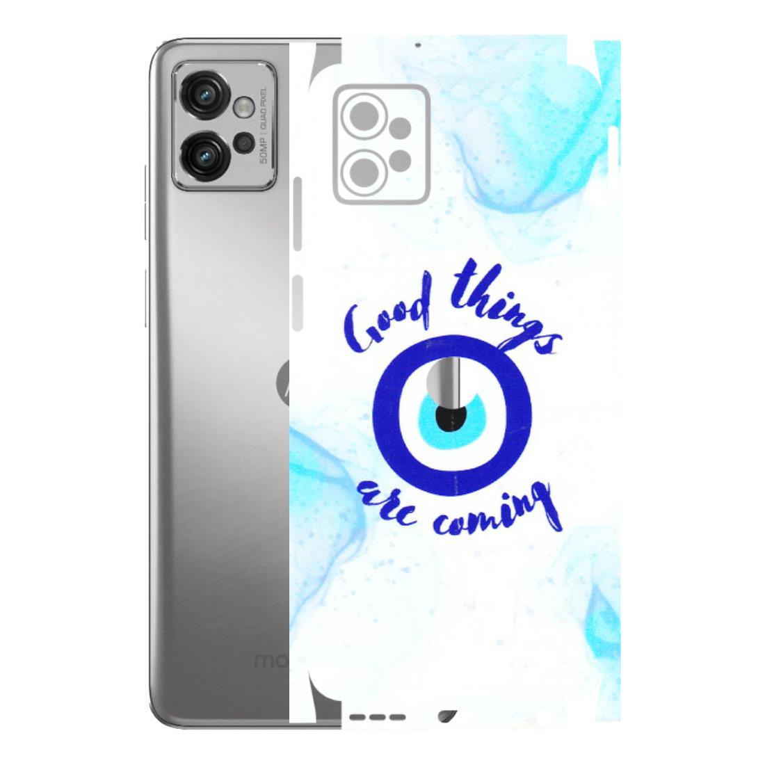 Motorola Phone Skins (All Models) - Evil Eye Good Things Are Coming - 3D Embossed Finish (L-322) Motorola Moto G32