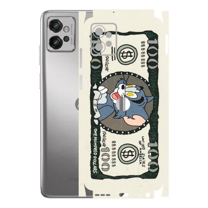 Motorola Phone Skins (All Models) - Tom Hundred Dollar - 3D Embossed Finish (L-324) Motorola Moto G32
