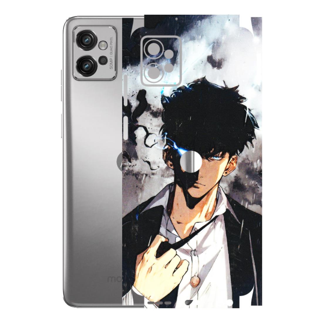 Motorola Phone Skins (All Models) - Sung Jinwoo Manhwa Anime - 3D Embossed Finish (L-328) Motorola Moto G32