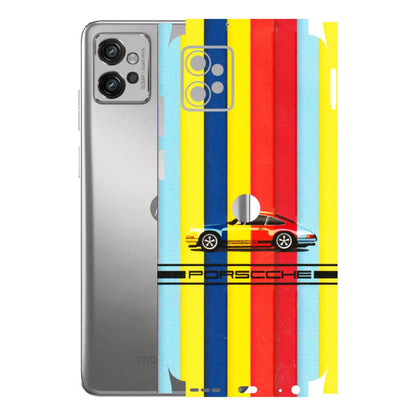Motorola Phone Skins (All Models) - Multicolour Porche - 3D Embossed Finish (L-39) Motorola Moto G32