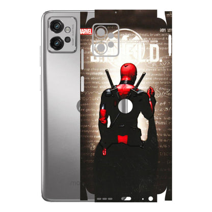 Motorola Phone Skins (All Models) - Deadpool - 3D Embossed Finish (L-56) Motorola Moto G32
