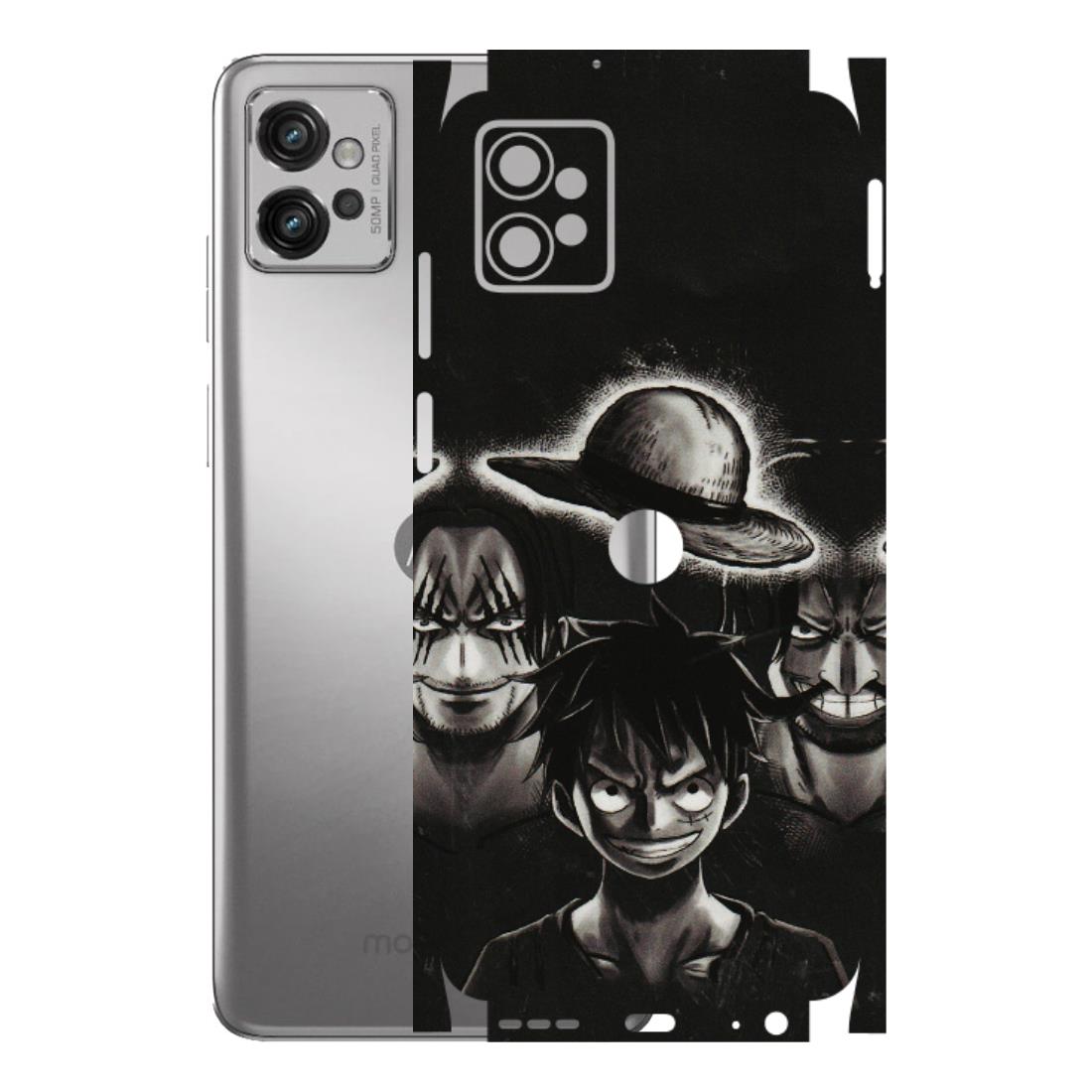 Motorola Phone Skins (All Models) - Black Luffy Hat - 3D Embossed Finish (L-57) Motorola Moto G32