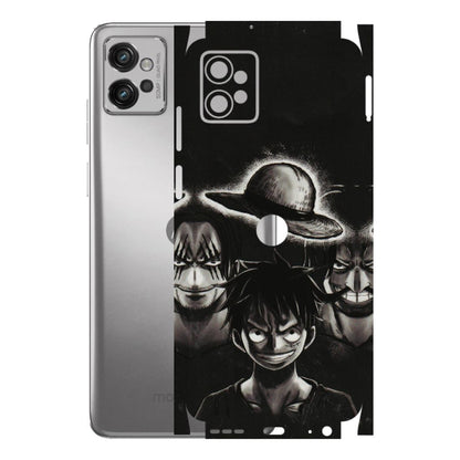 Motorola Phone Skins (All Models) - Black Luffy Hat - 3D Embossed Finish (L-57) Motorola Moto G32