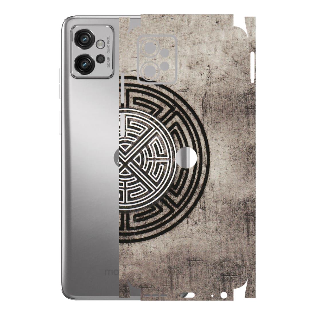 Motorola Phone Skins (All Models) - Mysterious Circular Design - 3D Embossed Finish (L-63) Motorola Moto G32