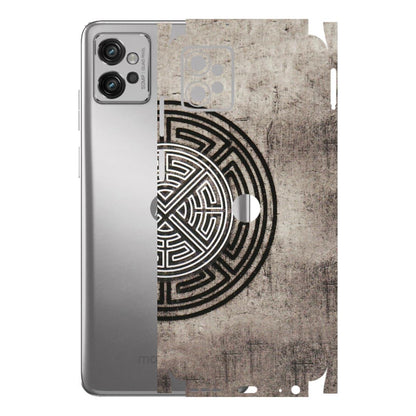 Motorola Phone Skins (All Models) - Mysterious Circular Design - 3D Embossed Finish (L-63) Motorola Moto G32