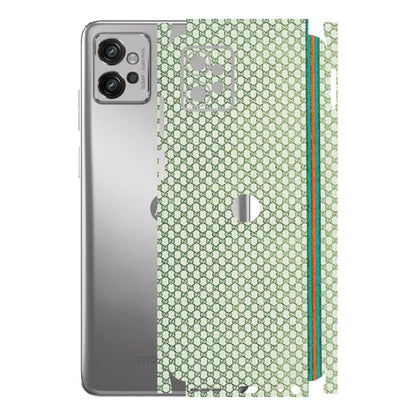 Motorola Phone Skins (All Models) - Gucci Fabric Pattern - 3D Embossed Finish (L-73) Motorola Moto G32