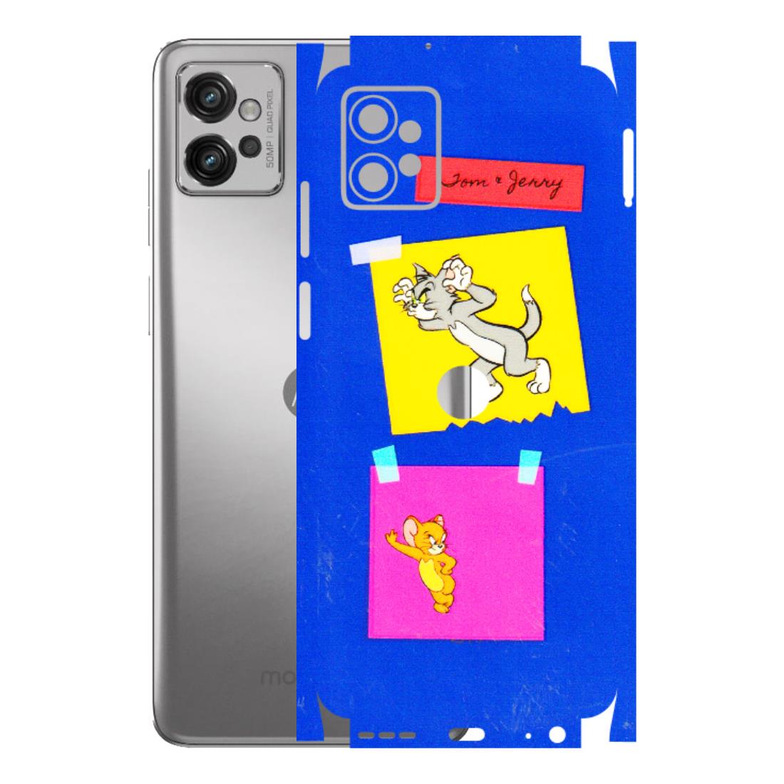 Motorola Phone Skins (All Models) - Tom N Jerry Sticky Notes - 3D Embossed Finish (L-88) Motorola Moto G32